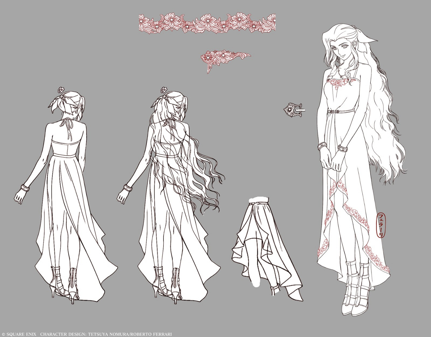 《太空戰士7:重製版》愛麗絲裙裝禮服設計圖 很漂亮 《太空戰士7:重製版》愛麗絲裙裝禮服設計圖 很漂亮