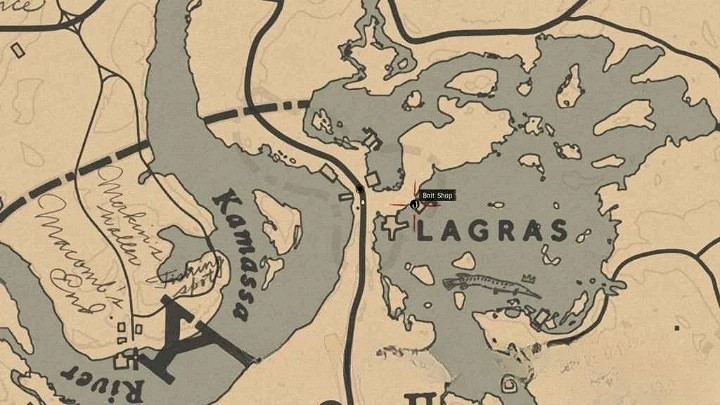 《荒野大嫖客2》魚餌店位置一覽