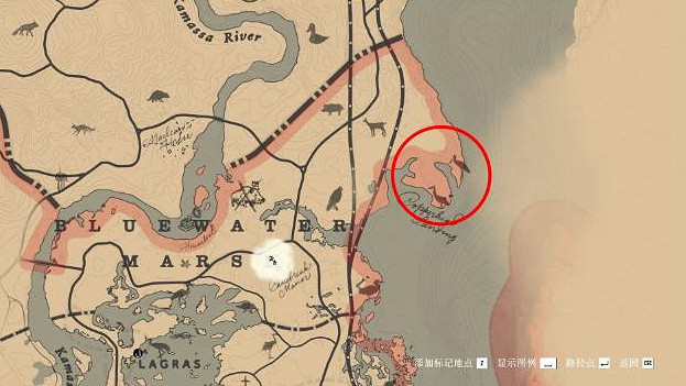 《荒野大鏢客2》傳說動物分布圖一覽