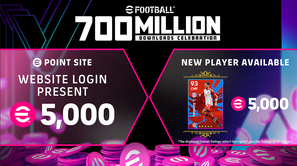 科拿米足球《eFootball 2024》總下載量破7億次 科拿米足球《eFootball 2024》總下載量破7億次