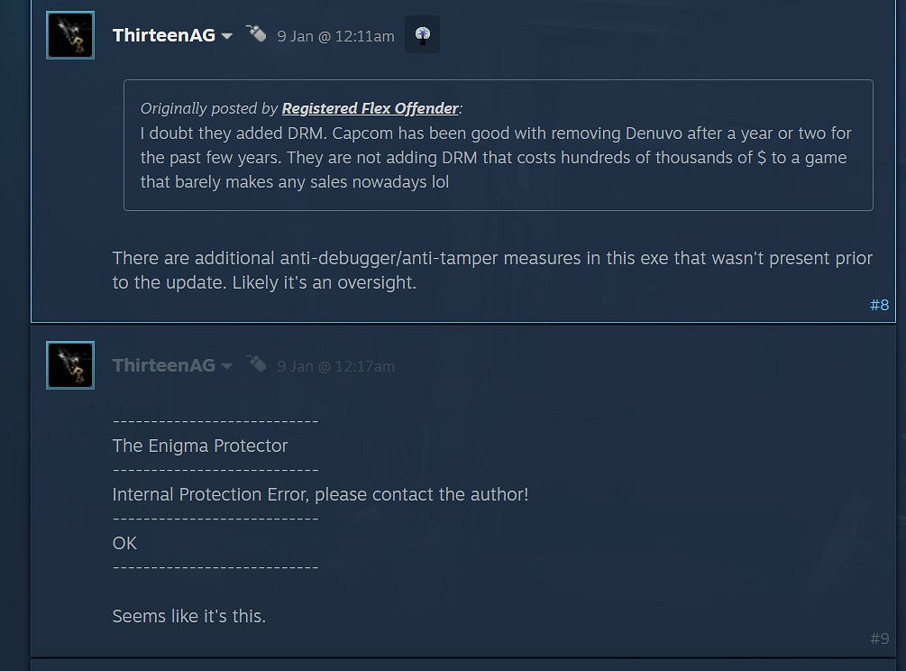 Capcom偷偷在老遊戲中加入新DRM引起眾怒