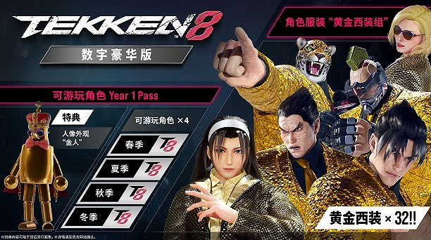 《鐵拳8》各版本內容一覽