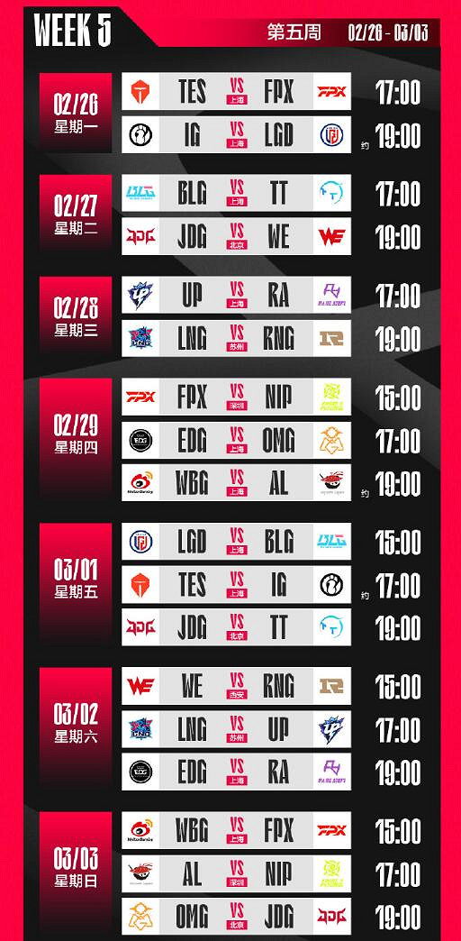 《英雄聯盟》2024lpl春季賽賽程一覽 《英雄聯盟》2024lpl春季賽賽程一覽