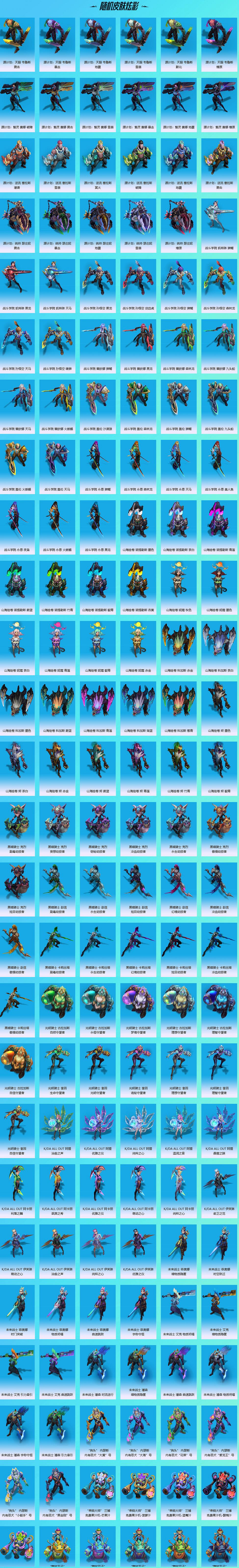 《英雄聯盟》閃耀奪寶皮膚池一覽