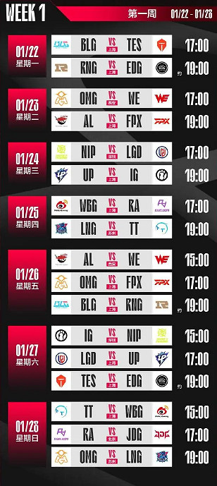 《英雄聯盟》LPL2024春季賽開始時間介紹