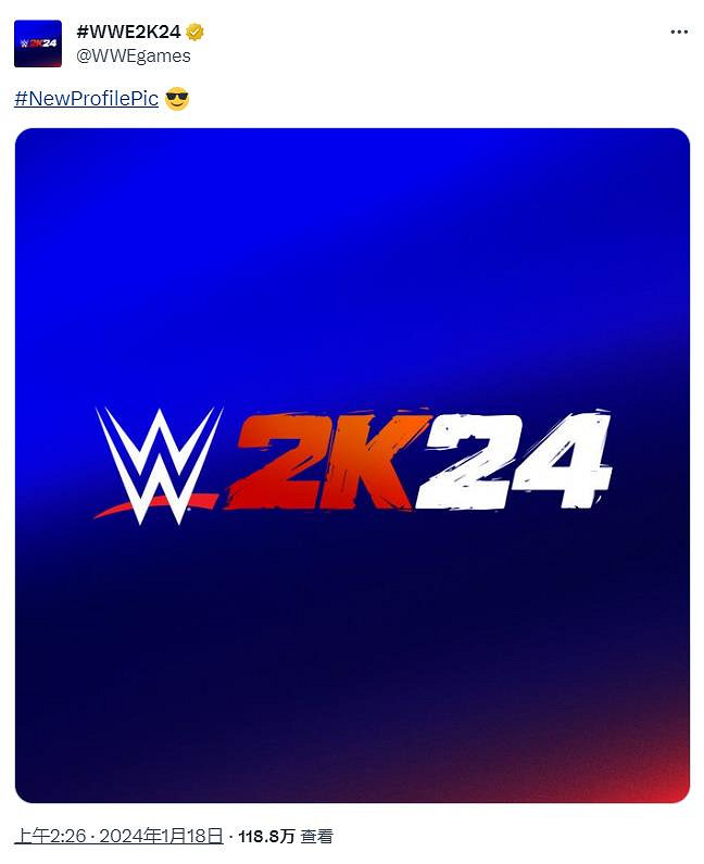 新作《WWE 2K24》正式官方宣傳 更多細節1月22日公布