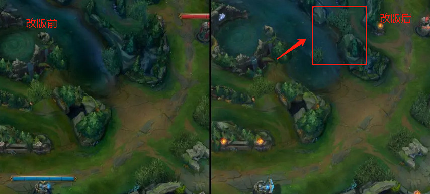 《LOL》14.1地形改動對比 《LOL》14.1地形改動對比