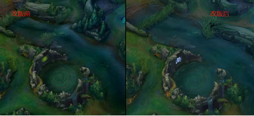 《LOL》14.1地形改動對比 《LOL》14.1地形改動對比