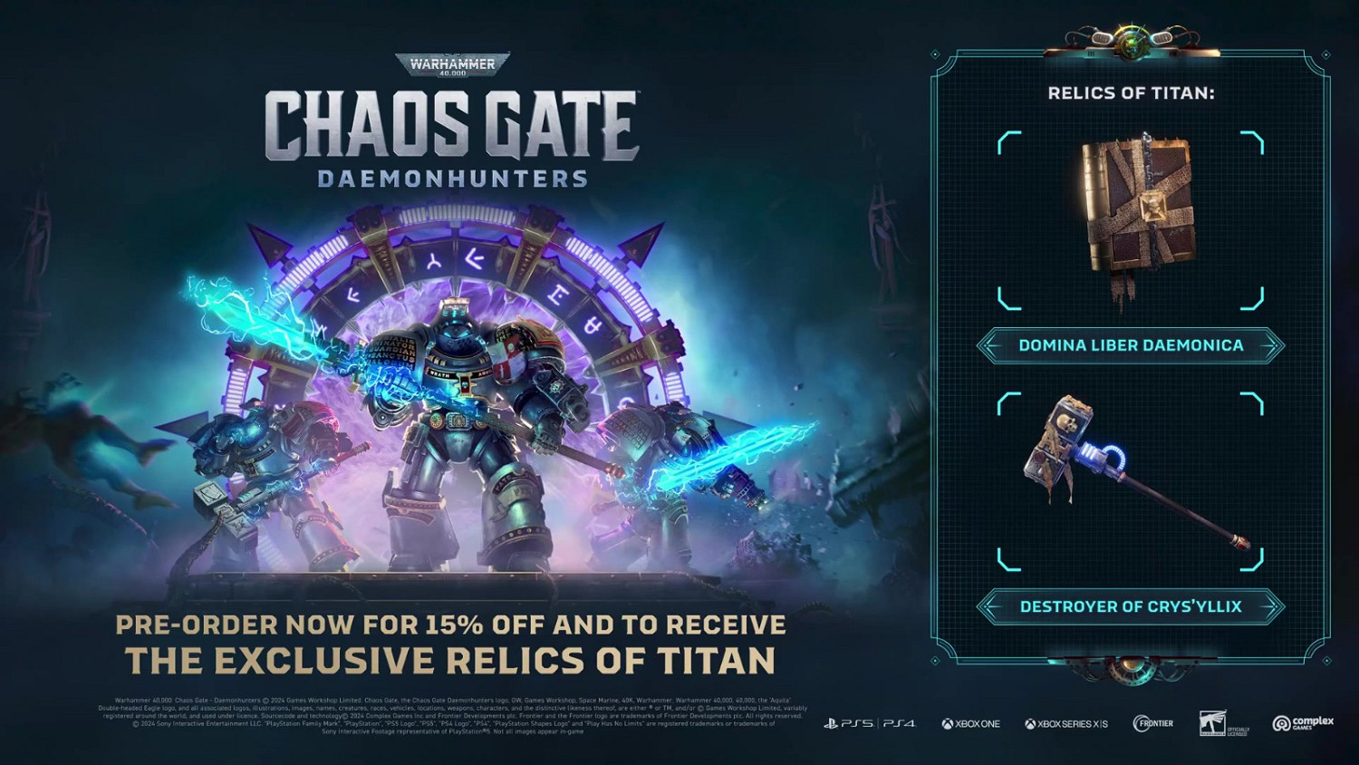 《戰鎚40K:混沌之門惡魔獵人》主機版將於2月20日推出