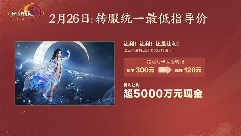 全區服支援點月卡 《劍網3》海量新內容開年重磅爆料