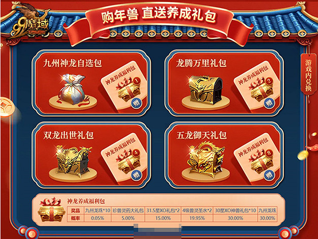 龍起九州，嘯動蒼穹！《魔域》全新龍年獸今日霸氣現世