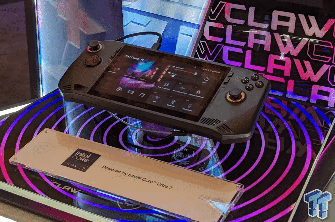 外觀極具科技感！外媒分享微星遊戲掌機的現場實物圖