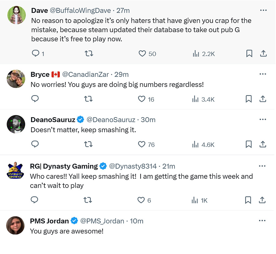 《幻獸帕魯》官方為“Steam買斷製最多線上”言論道歉 《幻獸帕魯》官方為“Steam買斷製最多線上”言論道歉