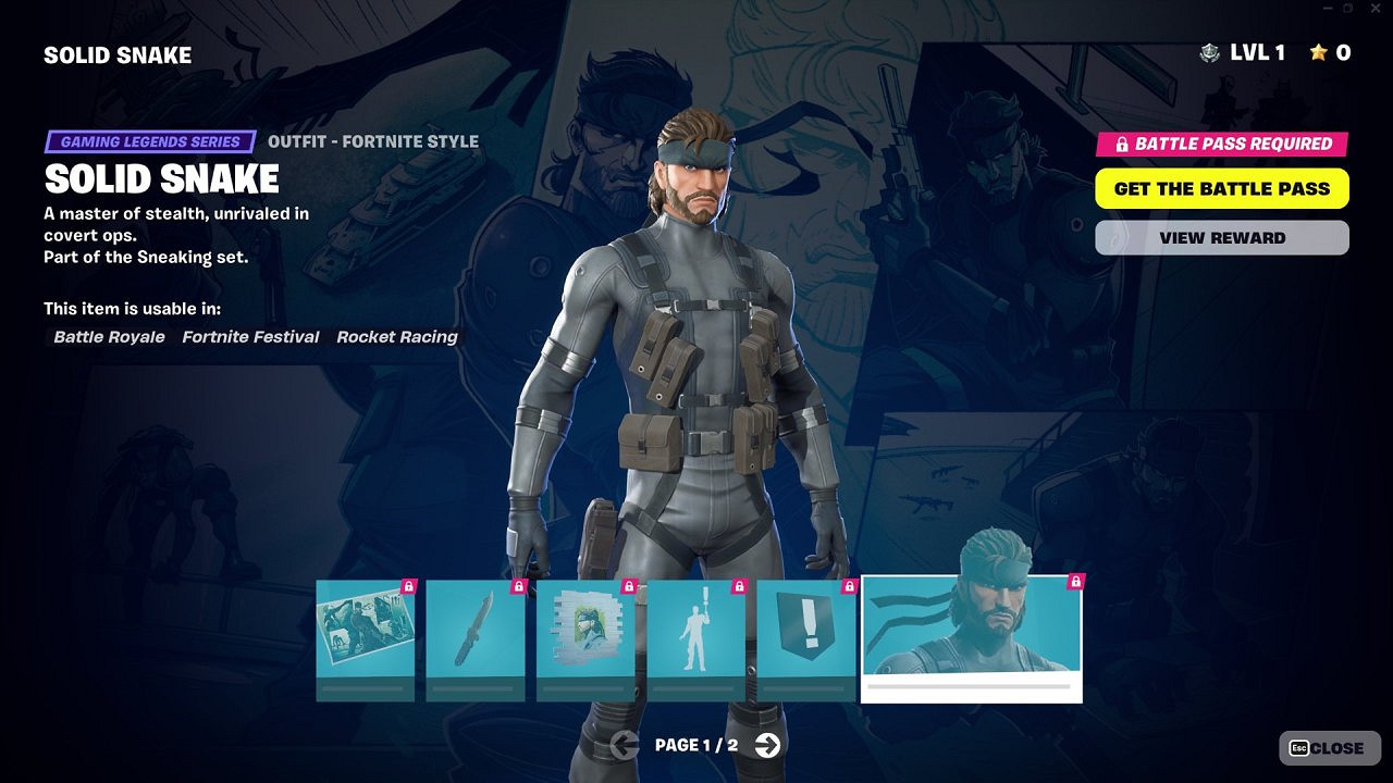 《堡壘之夜》連動《潛龍諜影》:固蛇、雷電即將上線！