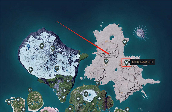 《幻獸帕魯》巨鷲之像位置大全