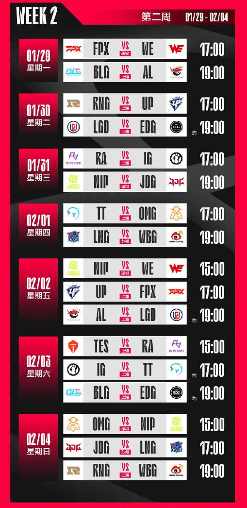 《英雄聯盟》2024lpl春季賽時間