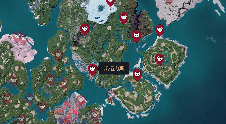 《幻獸帕魯》全Boss位置一覽