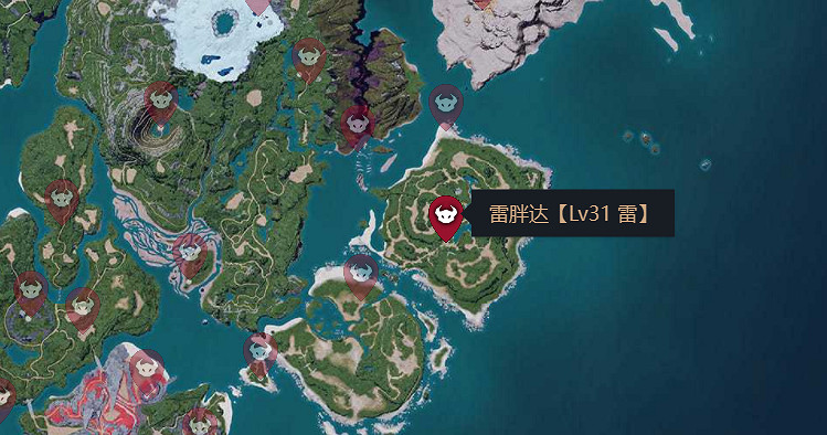 《幻獸帕魯》全Boss位置一覽