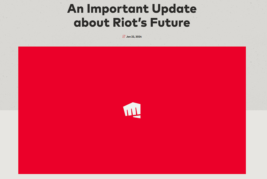 《英雄聯盟》開發商宣布裁員530人！Riot Forge被關閉