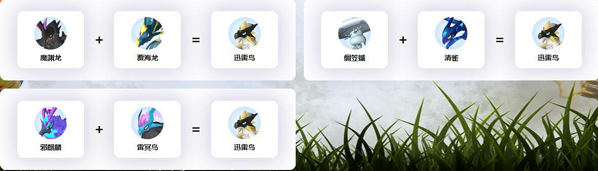 《幻獸帕魯》迅雷鳥配種公式一覽 《幻獸帕魯》迅雷鳥配種公式一覽