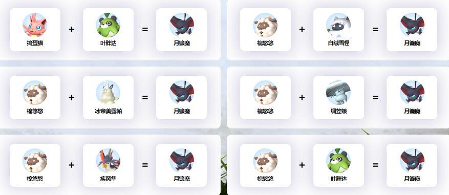 《幻獸帕魯》月鐮魔配種公式一覽 《幻獸帕魯》月鐮魔配種公式一覽