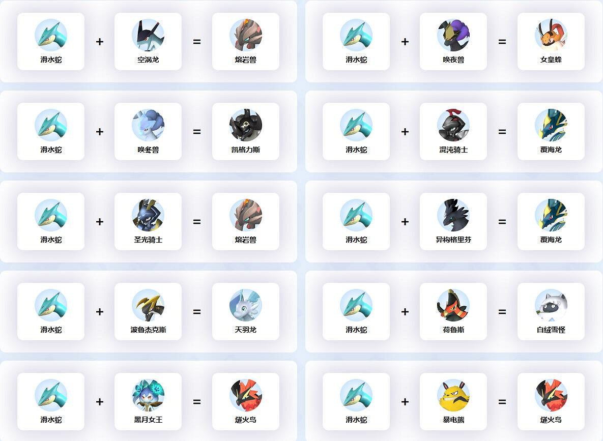 《幻獸帕魯》滑水蛇配種公式一覽 《幻獸帕魯》滑水蛇配種公式一覽