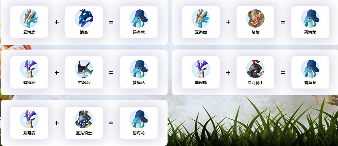 《幻獸帕魯》碧海龍配種公式一覽
