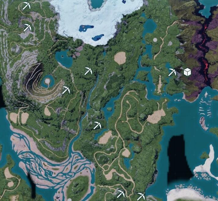 《幻獸帕魯》全地圖礦資源分布總覽 《幻獸帕魯》全地圖礦資源分布總覽