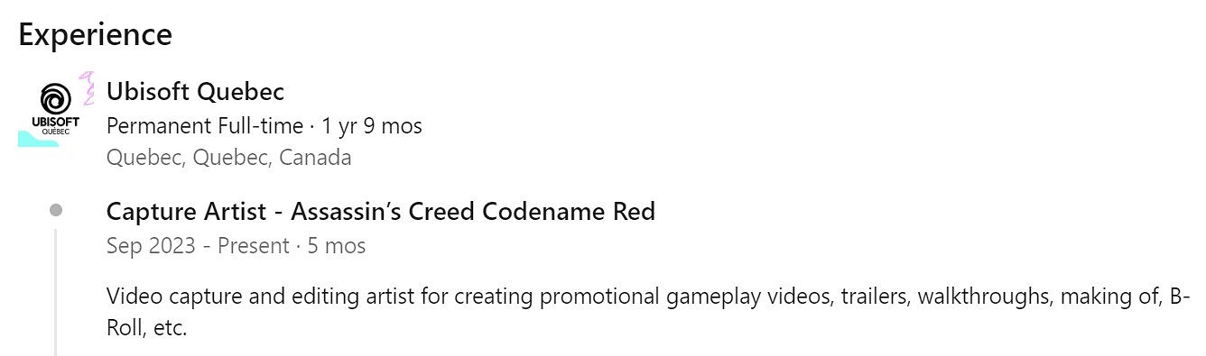 《刺客教條:代號RED》將來有可能公布!美工更新遊戲情報 《刺客教條:代號RED》將來有可能公布!美工更新遊戲情報