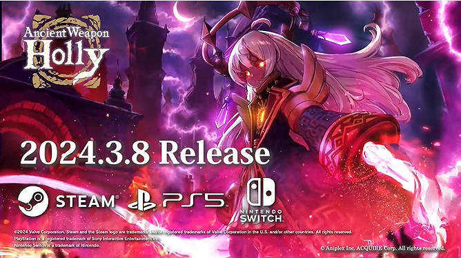 肉鴿動作《古代武器霍莉》新預告公布!3月8日上線! 肉鴿動作《古代武器霍莉》新預告公布!3月8日上線!