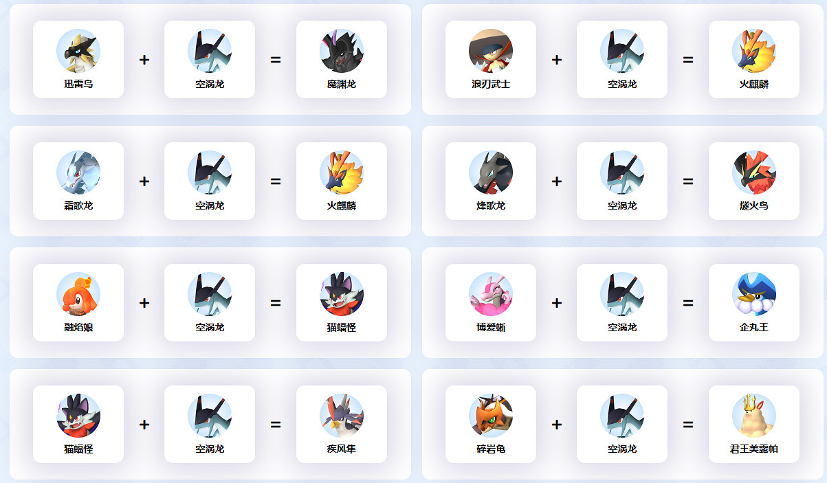 《幻獸帕魯》空渦龍配對公式介紹 《幻獸帕魯》空渦龍配對公式介紹