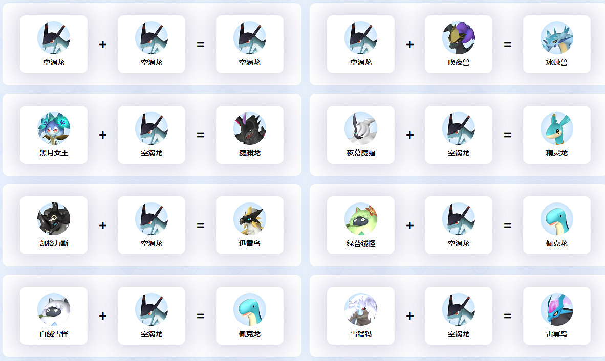 《幻獸帕魯》空渦龍配對公式介紹 《幻獸帕魯》空渦龍配對公式介紹