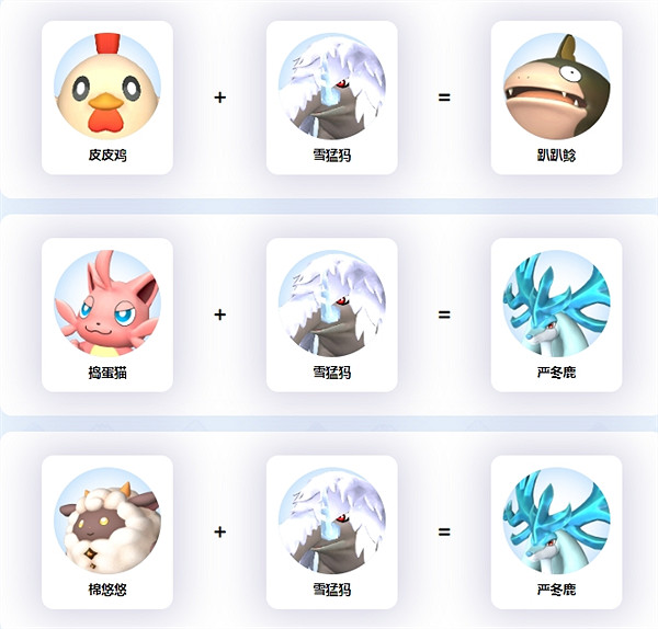 《幻獸帕魯》雪猛獁合成公式介紹