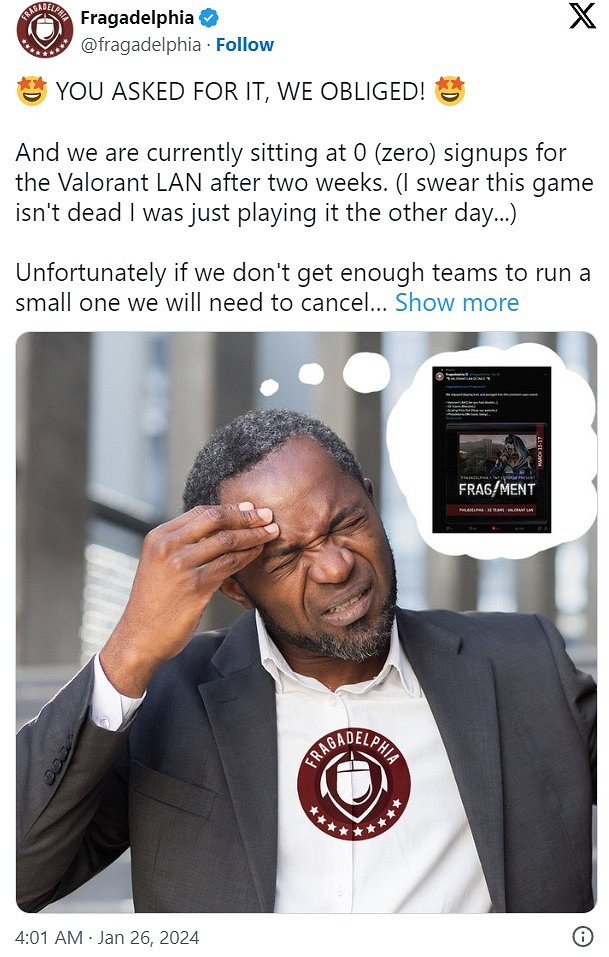 有點尷尬!《特戰英豪》比賽無人報名改為《CS2》比賽 有點尷尬!《特戰英豪》比賽無人報名改為《CS2》比賽