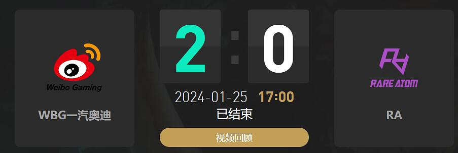 《lol》春季賽WBG VS RA影片介紹