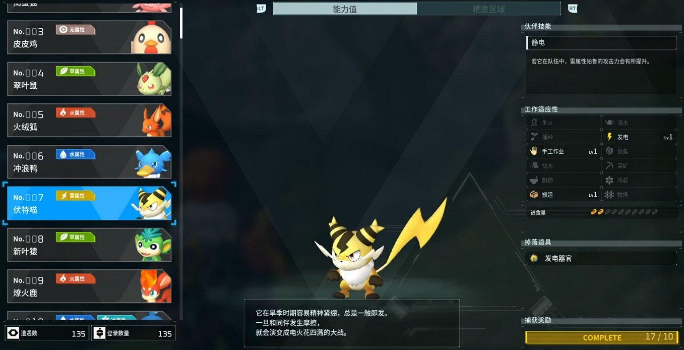 《幻獸帕魯》伏特喵全配種搭配一覽 《幻獸帕魯》伏特喵全配種搭配一覽