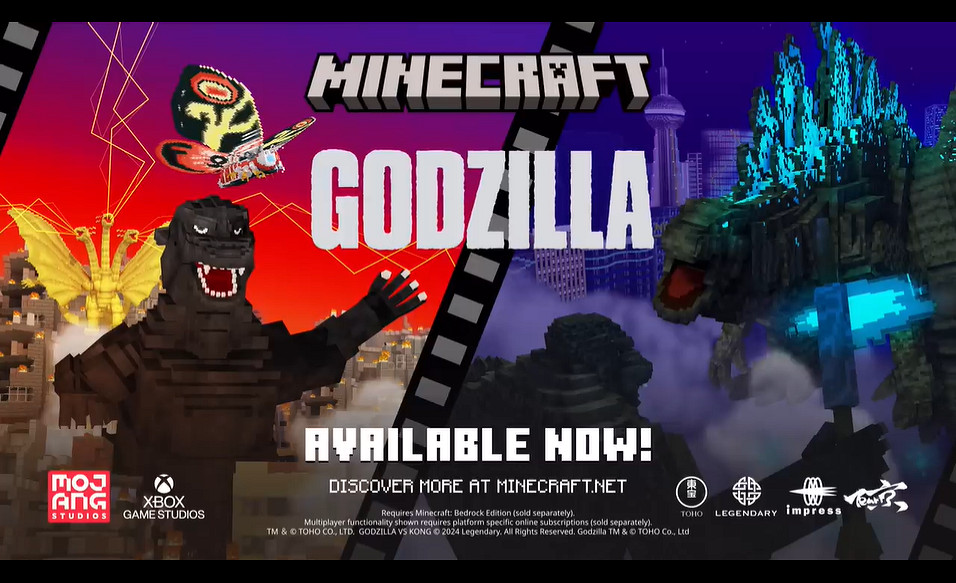 《當個創世神麥塊》推出全新《怪獸哥斯拉》DLC!預告片賞 《當個創世神麥塊》推出全新《怪獸哥斯拉》DLC!預告片賞