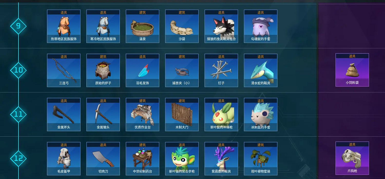 《幻獸帕魯》全科技圖一覽 《幻獸帕魯》全科技圖一覽