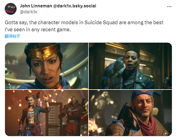 玩家稱讚《自殺突擊隊》遊戲人物建模精致 引發網友熱議