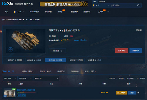 Buff交易平台飾品價格走勢 CS2皮膚飾品推薦