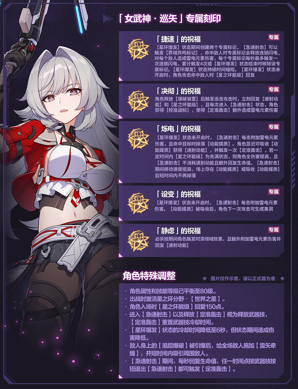 《崩壞3》女武神巡矢專屬刻印是什麽 女武神巡矢樂土專屬刻印效果一覽