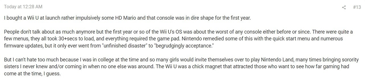 國外Restera論壇任天堂玩家感歎:相比NS WiiU時代太難熬 國外Restera論壇任天堂玩家感歎:相比NS WiiU時代太難熬