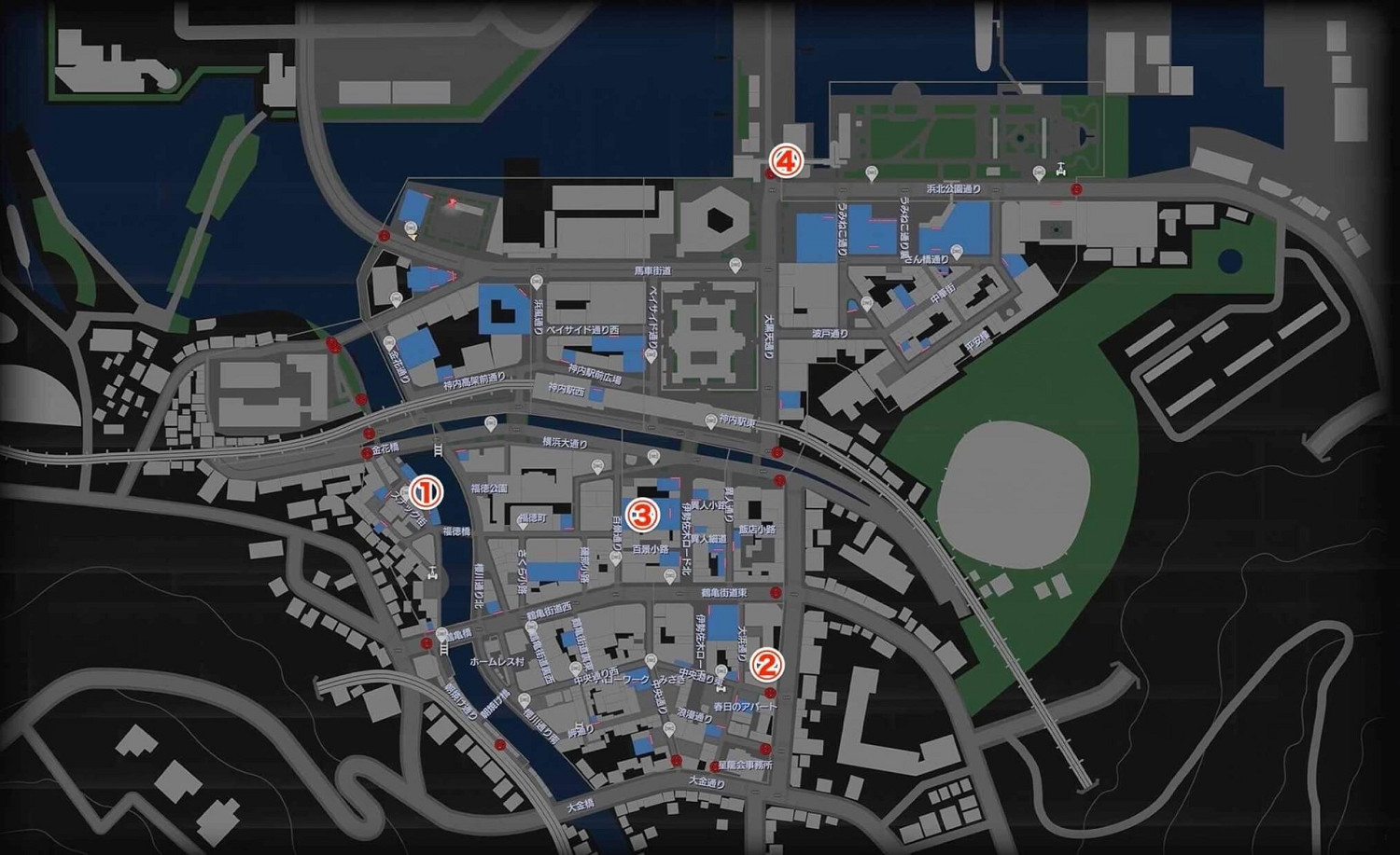 《人中之龍8無限財富》異人町按摩位置圖分享 《人中之龍8無限財富》異人町按摩位置圖分享