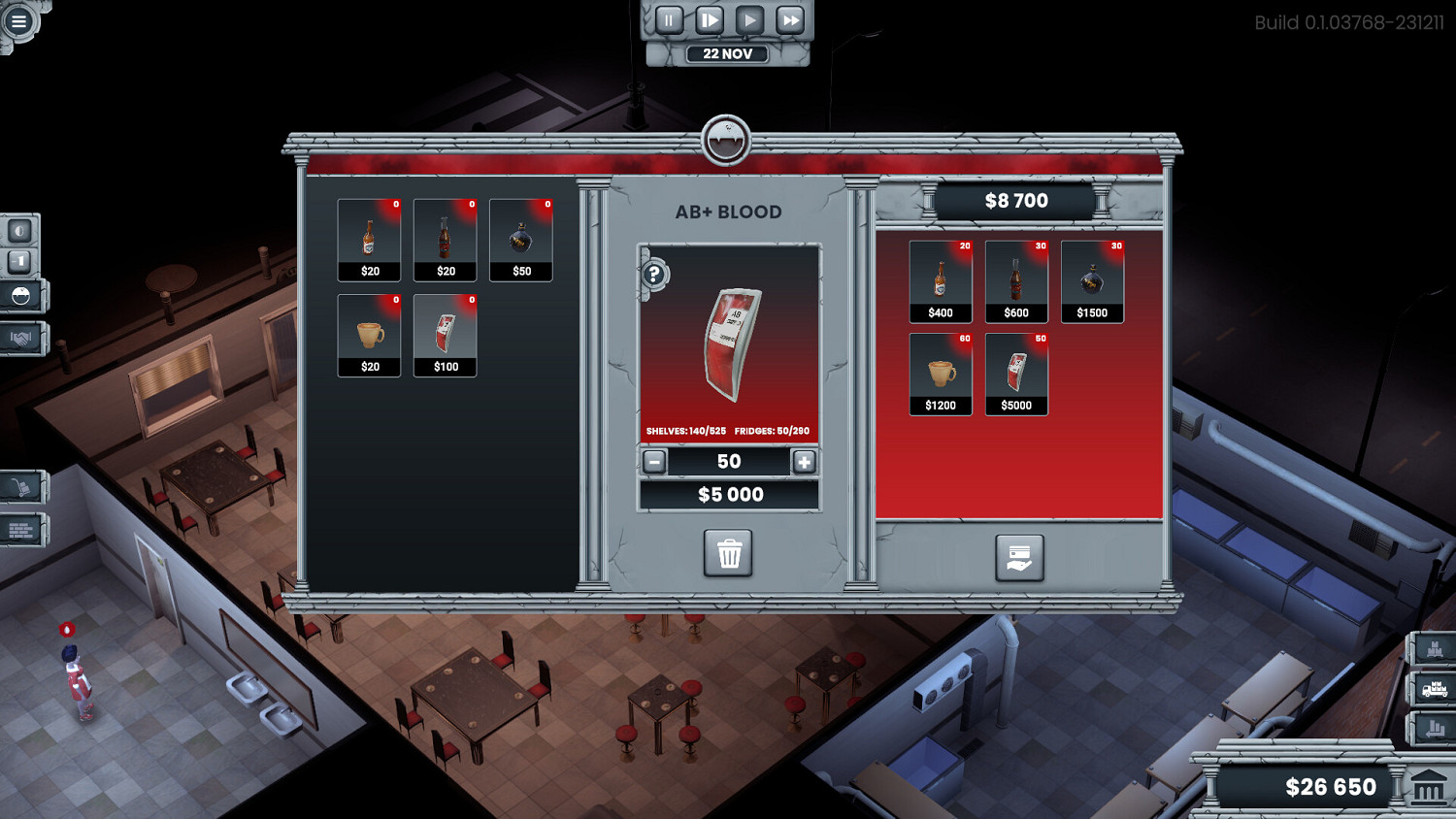 把人類骨科變口糧！《Blood Bar Tycoon》上架Steam