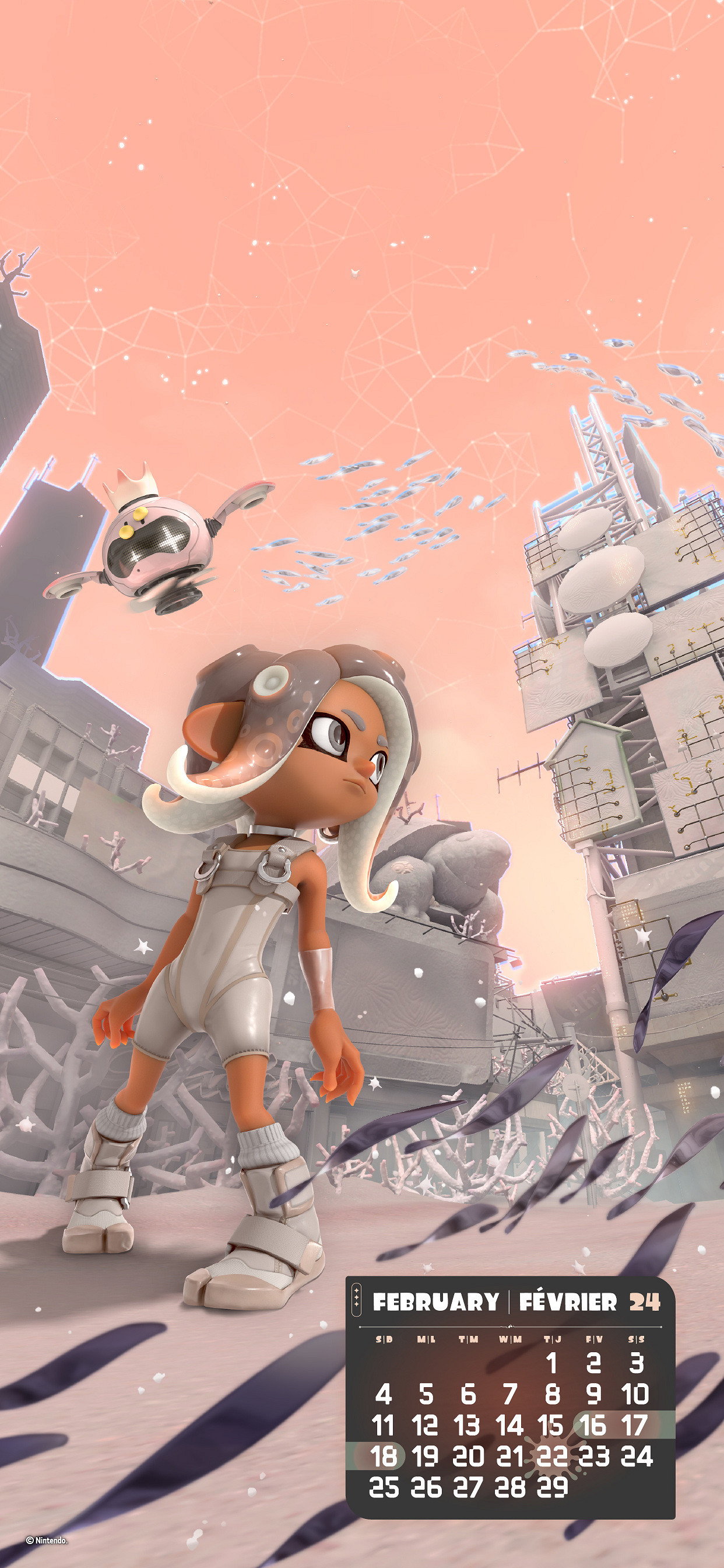 《斯普拉遁3》2月壁紙公布！新DLC“秩序篇”主題