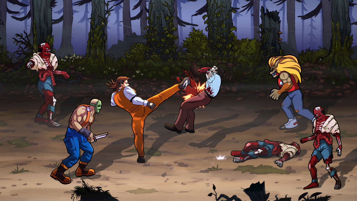 橫版街機《午夜殺生重製版》上架Steam 2024年發售