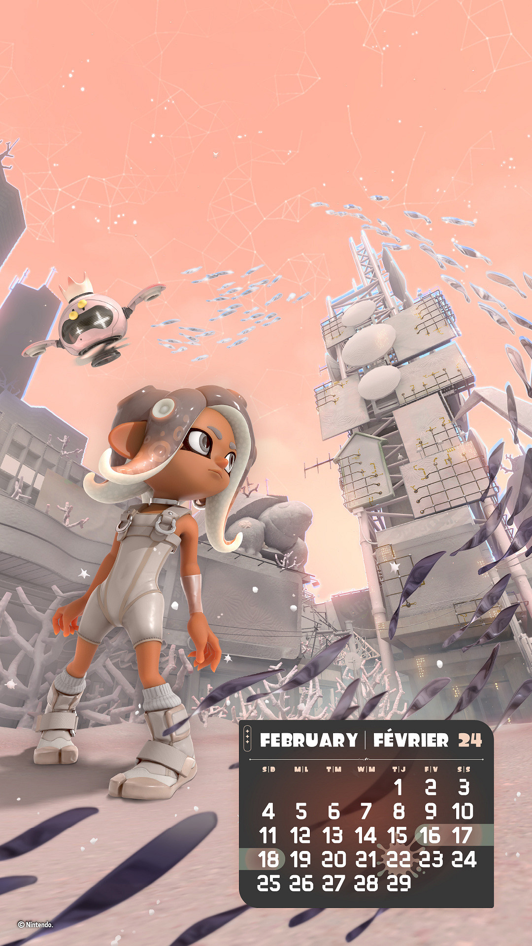 《斯普拉遁3》2月壁紙公布！新DLC“秩序篇”主題