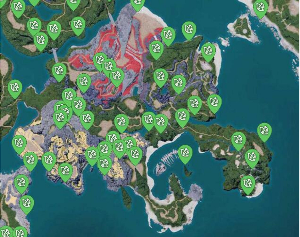 《幻獸帕魯》翠葉鼠雕像全收集位置大全 《幻獸帕魯》翠葉鼠雕像全收集位置大全