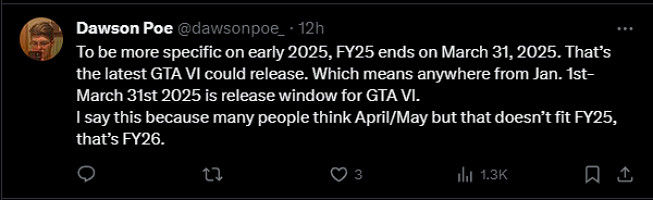 《GTA6》發行商將於2.8召開財報會議 將來有可能公布新消息