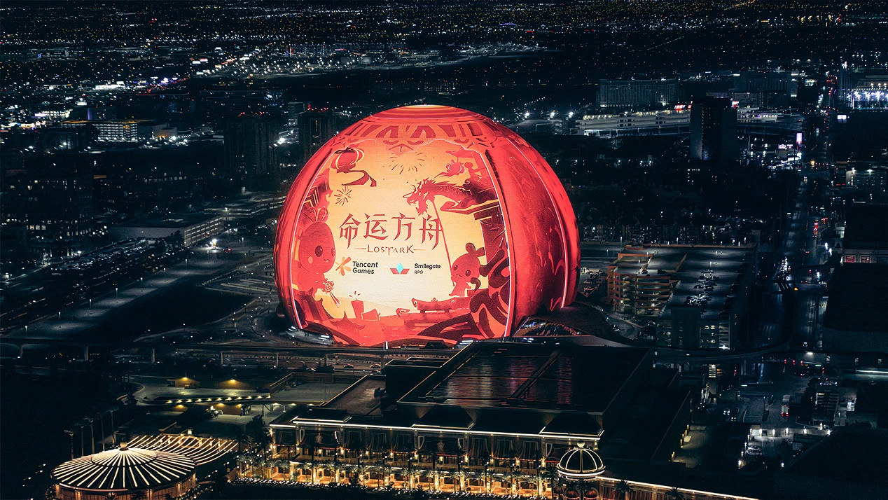 命運方舟“點亮”拉斯維加斯巨蛋，全球玩家狂歡